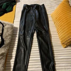 H&M (Divided) Black Leather Pants